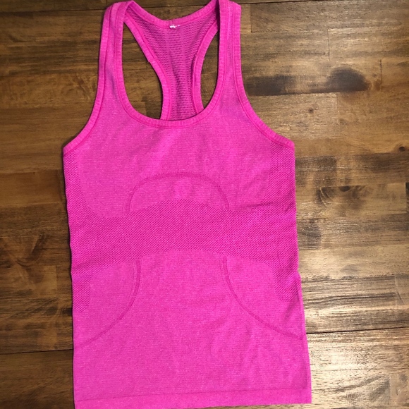 lululemon athletica Tops - LULULEMON Pink Swiftly Tech Racerback Tank Size 4